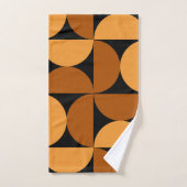 Argile brûlée moderne du milieu du siècle et Mocha (Serviette à main)