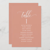 Argile de Pêche, Cartes de plan de siège avec nom (Devant / Derrière)