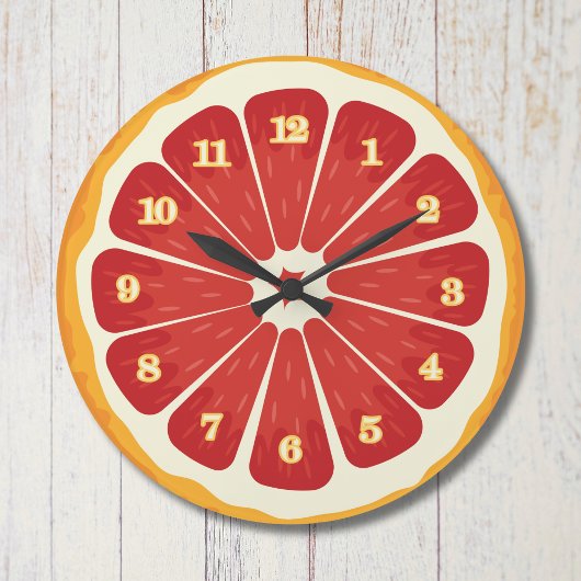 Argile fraîche tranche ronde Horloge : décor de cu