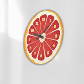 Argile fraîche tranche ronde Horloge : décor de cu