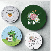 Argile fraîche tranche ronde Horloge : décor de cu