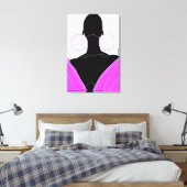 Argolas original - deep pink canvas afdruk (Insitu (Slaapkamer))