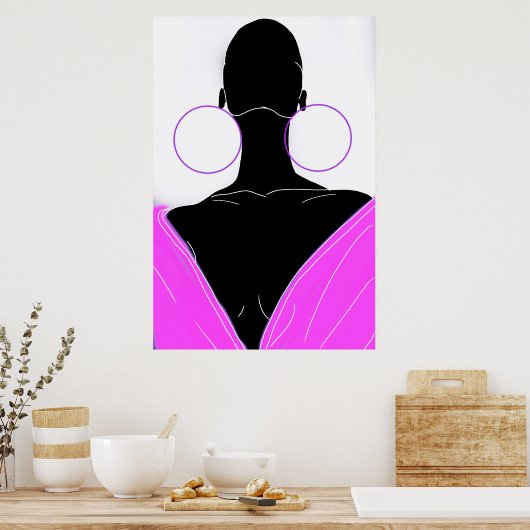 Argolas original - deep pink poster (Keuken)