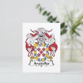 Arguelles Family Crest Briefkaart (Staand voorkant)