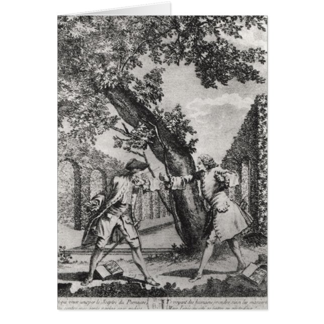 Argument entre Jean-Jacques Rousseau (Devant)