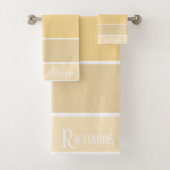 Argument jaune monogramme avec blanc (En situation)