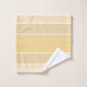 Argument jaune monogramme avec blanc (Gant de toilette)