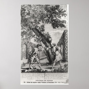 Argument tussen Jean-Jacques Rousseau Poster