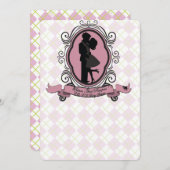 Argyl Baby Shower Invitations Golf Thème (Devant / Derrière)