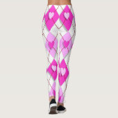 Argyle 3d harten leggings (Achterkant)