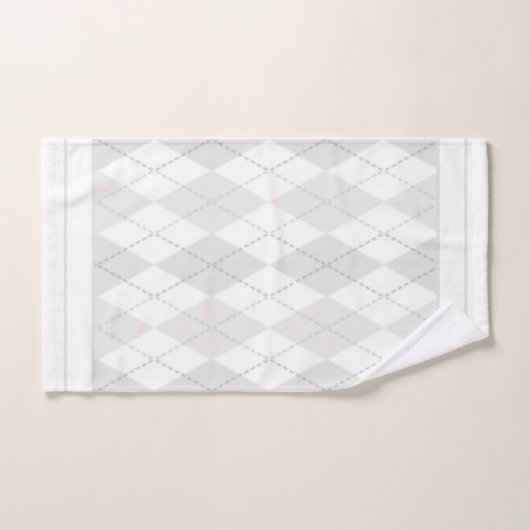 Argyle blanc (Serviette à main)