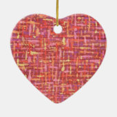 Argyle Blue Bird Keramisch Ornament (Achterkant)