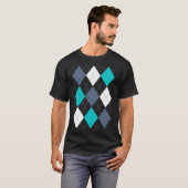 Argyle: Code Naam "Eclectic Blue" shirt (donker) (Voorkant volledig)