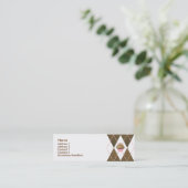 Argyle Cupcakes Mini Visitekaartje (Staand voorkant)