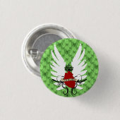 argyle des anges ronde button 3,2 cm (Voorkant /achterkant)