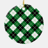 Argyle Diagonal Diamond Play Keramisch Ornament (Achterkant)