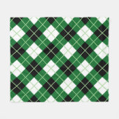 Argyle diagonale ruitruit fleece deken (Voorkant (Horizontaal))