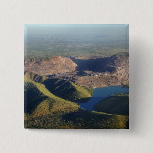 Argyle Diamond Mine Vierkante Button 5,1 Cm (Voorkant)