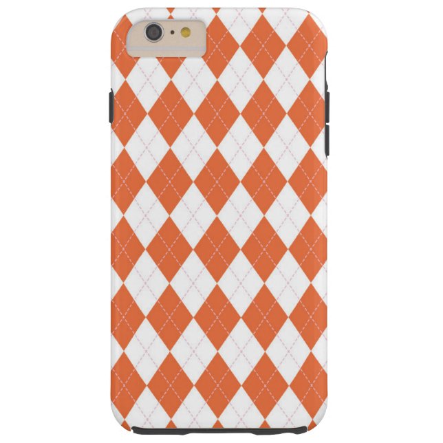 Argyle Diamond Pattern Red Phone Case (Achterkant)