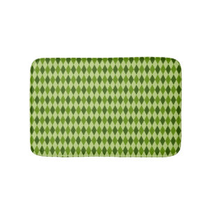 Argyle Diamond Plaid in tinten van lichter groen Badmat