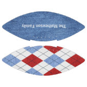 Argyle en Denim Persoonlijk Football (Panelen)