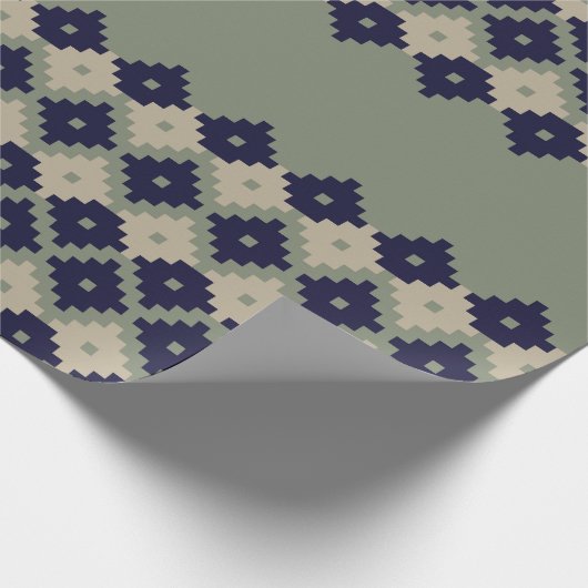 Argyle fair isle naadloze patroonontwerper, cadeaupapier (Hoek)