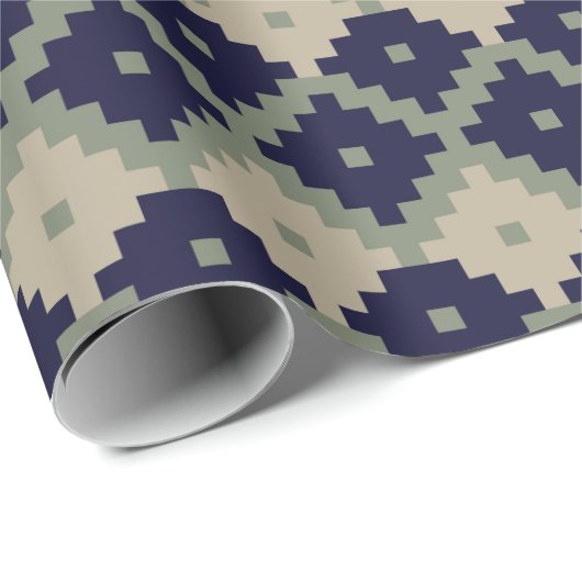 Argyle fair isle naadloze patroonontwerper, cadeaupapier (Rol Hoek)