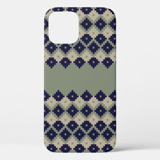 Argyle fair isle naadloze patroonontwerper, Case-Mate iPhone case (Achterkant)