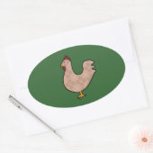 Argyle Folk Art Rooster Stickers (Envelop)