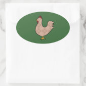 Argyle Folk Art Rooster Stickers (Tas)