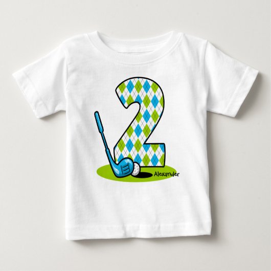 Argyle Golf 2e verjaardag gepersonaliseerd (Voorkant)