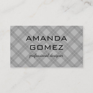 Argyle Gray Texture Visitekaartje