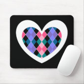 Argyle-hart Muismat (Met muis)