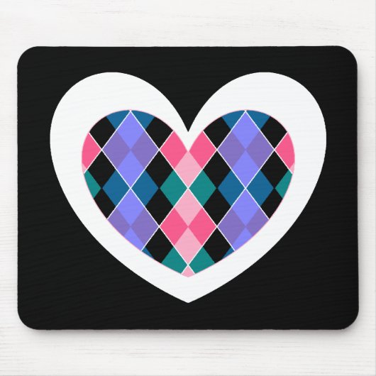 Argyle-hart Muismat (Voorkant)