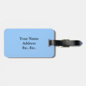 Argyle Harten: Hemelsblauw en Wit Bagagelabel (Achterkant horizontaal)