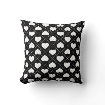 Argyle Hearts: Wit hart op zwart