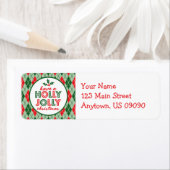 Argyle heeft een Holly Jolly Kerstmis Etiket (Insitu)