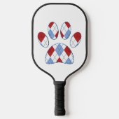Argyle Hond Poot Print Pickleball Paddle (Voorkant)