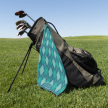 Argyle in Blauwgroen en Aqua met Jouw naam of Init