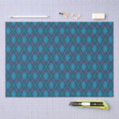 Argyle Knit Marine Blue voor Him Crafts ontkoppeli Tissuepapier (Craft)