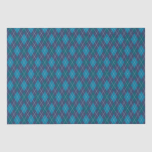 Argyle Knit Marine Blue voor Him Crafts ontkoppeli Tissuepapier