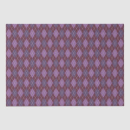 Argyle Knit Maroon en Paarse ambachten en ontkoppe Tissuepapier
