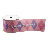 Argyle Knit - Roze en Paarse diamanten - Naam toev Lint (Spoel)