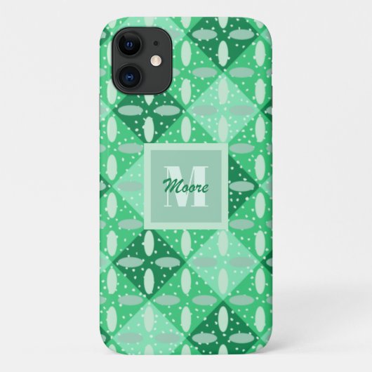 Argyle met tegenstanders in Green Ombre Phone Case (Achterkant)