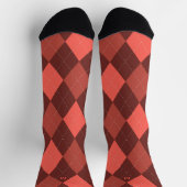 Argyle Monogram Initiaal Terracotta Sokken (Top)