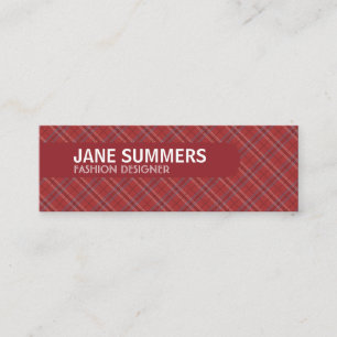 Argyle-ontwerp Mini Visitekaartje