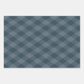 Argyle Pattern Bourgogne Blauwgroen en Gouden Oker Inpakpapier Vel (Voorkant)