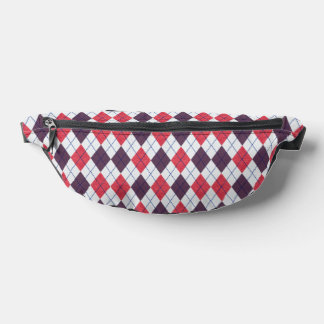 Argyle Pattern Fanny Pack Heuptasje