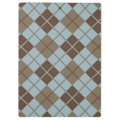 Argyle Pattern in Blue and Taupe Klembord (Achterkant)