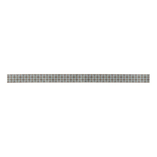 Argyle Pattern in Blue and Taupe Lint (Voorkant)